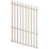 ProtectorAl 350 - 1200 x 1800mm Primrose Raked Up to 15º Batten Pool Fence Panel