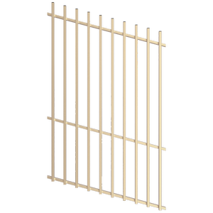 ProtectorAl 350 - 1200 x 1800mm Primrose Raked Up to 15º Batten Pool Fence Panel