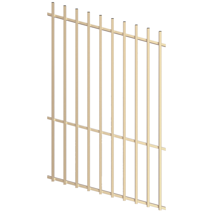 ProtectorAl 350 - 1200 x 1800mm Primrose Raked Up to 15º Batten Pool Fence Panel