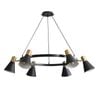 Oriel Lighting Norbert 6lt Round Spot Pendant Light Satin Brass