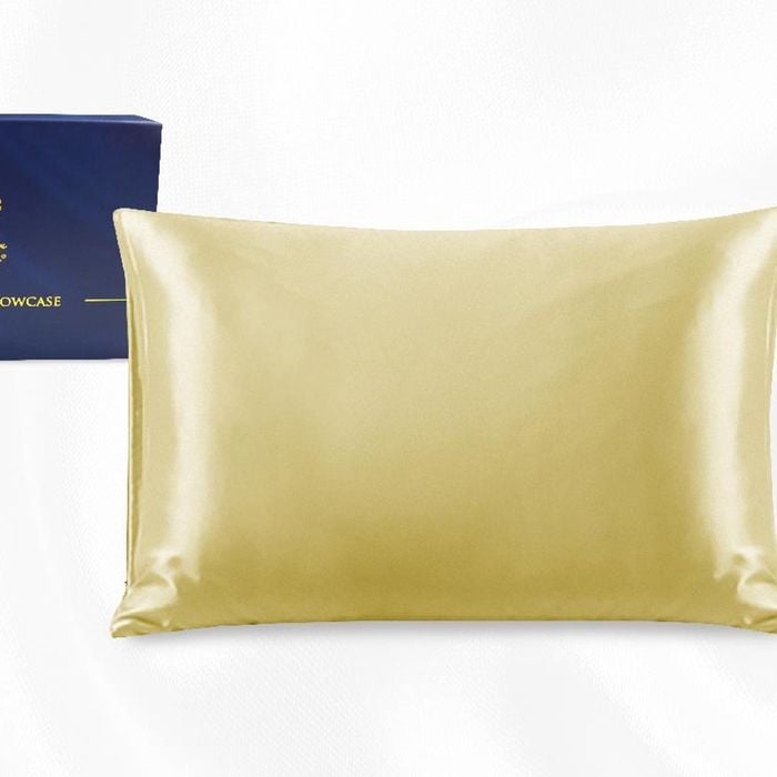 Luxor Crown Champagne One Piece 100% Pure Two-Side Silk Mulberry Pillowcase