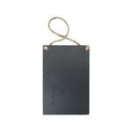 Nicola Spring Slate Hanging Notice Chalk Board - 20 x 30cm - Grey