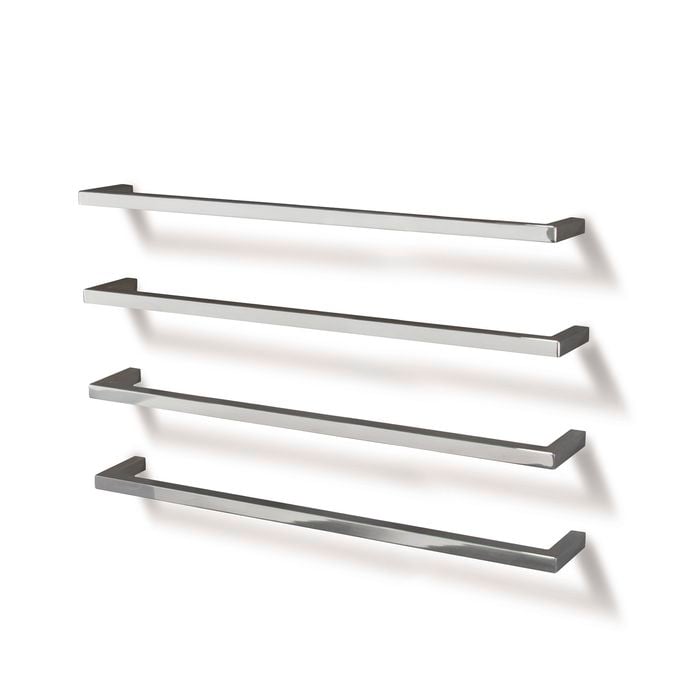 Forme 850mm Single Bar Heated Towel Rail Square