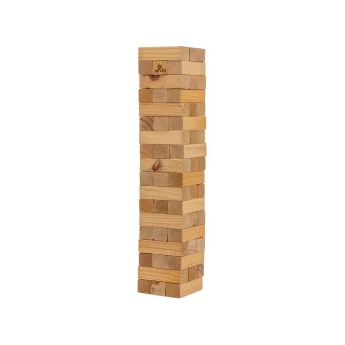 54 Piece Giant Jenjo Outdoor Wooden Block Game 91cm - Bunnings Australia
