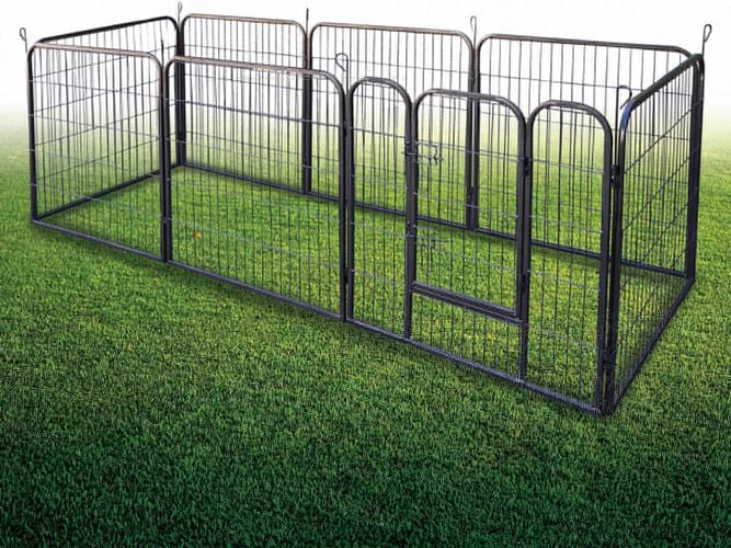 Animal enclosure set up to house animals