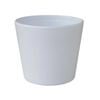 14 x 12cm White Indoor Glazed Cache Pot
