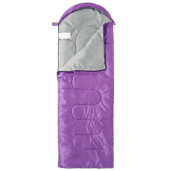 Advwin Camping Sleeping Bag for Adults Boys and Girls Lightweight Backpacking 3 Season Warm Weather Waterproof Purple