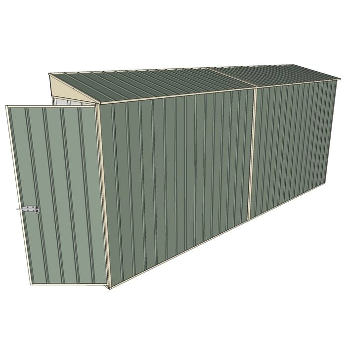 Build-a-Shed 0.8 x 4.5 x 2m Hinged Door Tunnel Shed - Green