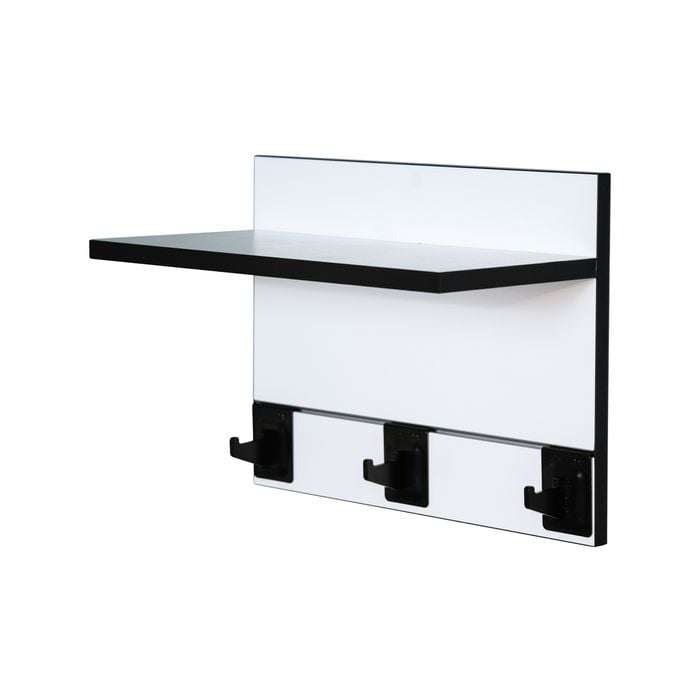 Entryway Floating Shelf Organsing Kit 400mm White