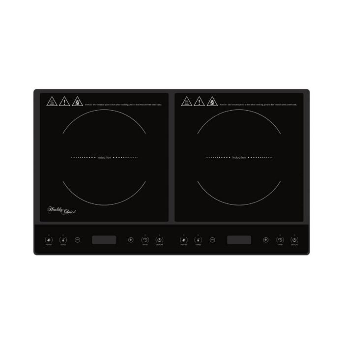 Healthy Choice Double Induction Cooker w/ 2 Plates, 240C, 1000- 1400W