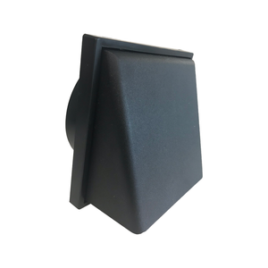 Manrose 150mm Gloss Black Pro Series Weatherproof Cowl 