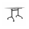 Olg Modulus Flip Table Full Black Frame White Top L1200mm X W600mm