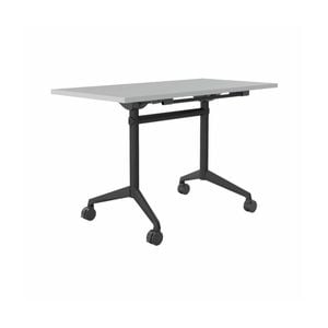 Olg Modulus Flip Table Full Black Frame White Top L1200mm X W600mm