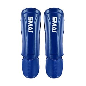 SMAI Essentials Muay Thai Shin Guards Kids - Blue - Kids Medium