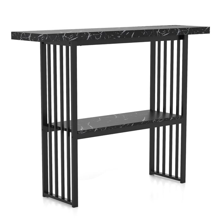 Costway Faux Marble Console Table