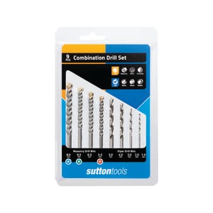Sutton Tools 9 Piece Combination Drill Bit Set
