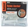 Ramset Nylon Anchor Mushroom Head 6.5 x 38mm 25pk