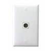 HPM Standard 1 Gang TV And Audio Coax Outlet