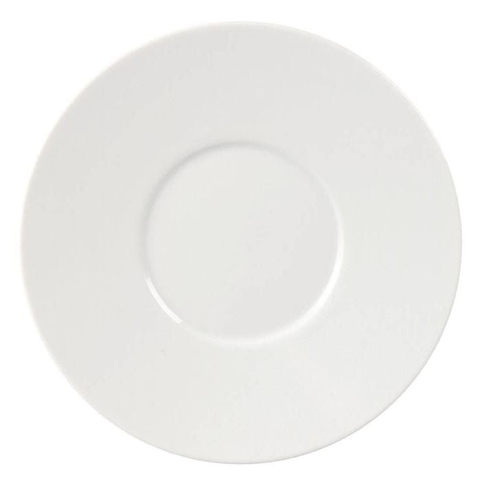 Olympia Saucers Whiteware Elegant 12 Pack 148mm Commercial Kitchenware
