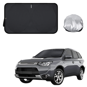 Front Windscreen Sun Shade for Mitsubishi Outlander 2006 - 2012 (CW/ZG/ZH) - Standard 150 x 85 cm - Black