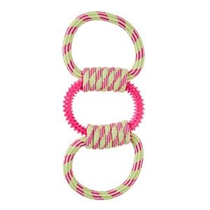 Happy Tails Rope & TPR Ring Tug Toy