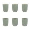 6PK Ecology Element Stoneware Cuddle Mug Drinking Cup 250ml - Dew