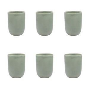 6PK Ecology Element Stoneware Cuddle Mug Drinking Cup 250ml - Dew