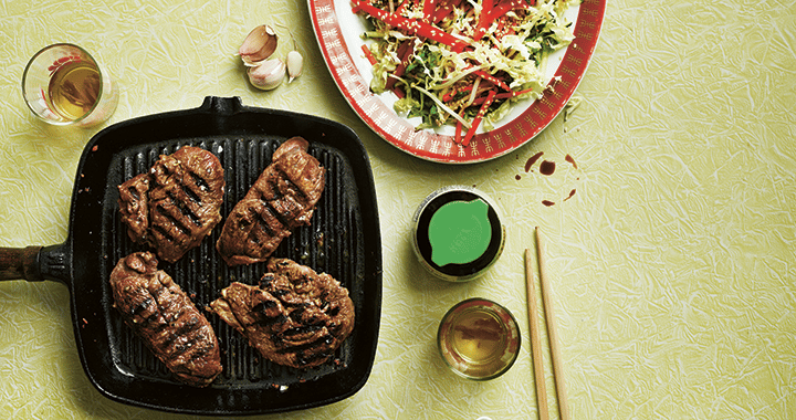 Chinese Lamb Steak With Cabbage, Pickled Carrot & Sesame Salad Recipe | Matador BBQs