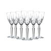 RCR Crystal Orchestra Cut Glass Wine Glasses Goblets Set - 290ml - Pack of 12