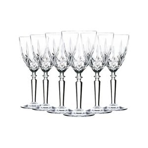 RCR Crystal Orchestra Cut Glass Wine Glasses Goblets Set - 290ml - Pack of 12