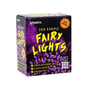 Lytworx Purple Solar Fairy Lights - 250 Pack
