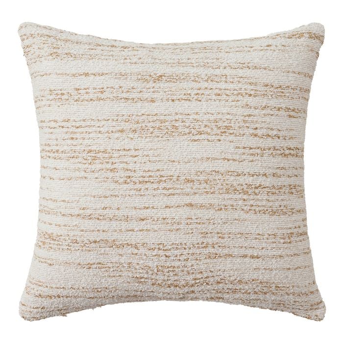 Astin Sinclair 45cm x 45cm White Woven Textured Cushion