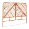 Artiss Bed Headboard Queen Bedhead Rattan - Fred Pine