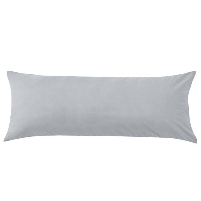 LINENOVA 1PC 100% Cotton Pillow Cases Slip Cover Pillowcase - Silver Body