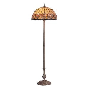 G&g Red Tulip Floor Tiffany Floor Lamp Set