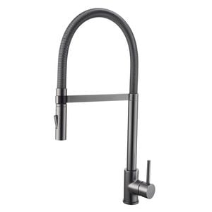 Mondella Resonance Gun Metal Vege Spray Side Lever Sink Mixer - Suitable Mains Pressure Only