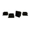 Surface Gard 32mm Black Square Plastic Internal Chair Tip - 4 Piece
