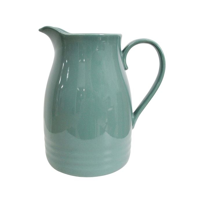 Grove Bayleaf Ceramic 22cm Jug Pitcher Decorative Container - Green