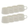 8PK Ecology Ottawa Calico 85ml/5.5cm Macchiato Cup - White