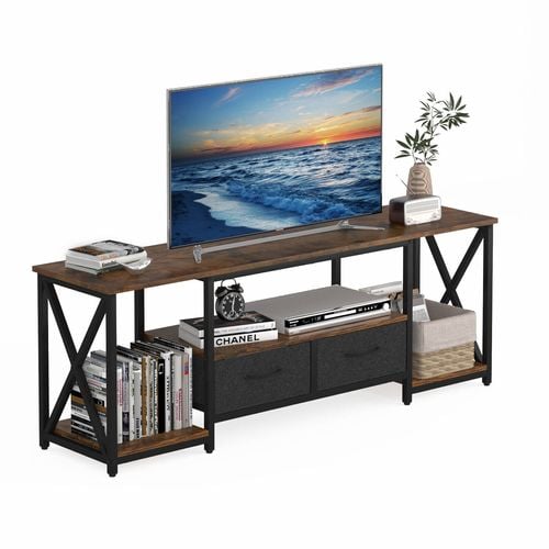 Advwin 140cm TV Unit Entertainment Unit Media Console with Open