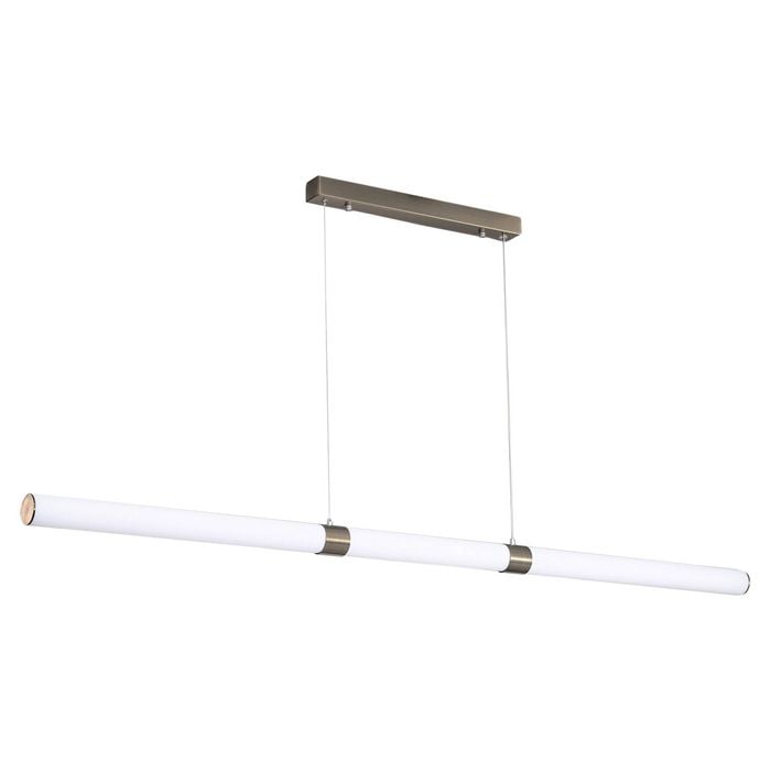 Oriel Lighting Kallita Opal Matt cm LED Pendant Light Bronze 150cm