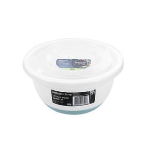 Lemon & Lime Lidded 2.7L Mixing Bowl w/ Anti-Slip Base - Assorted