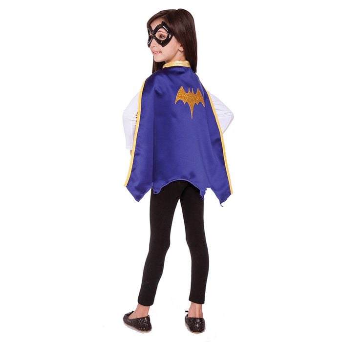 DC Comics Batgirl Cape & Mask Set Child Girls Costume/Halloween Party Purple