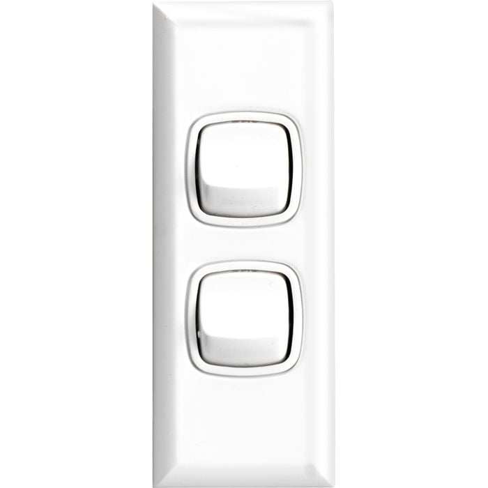 HPM 2 Gang Architrave Switch