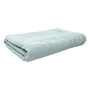 Bas Phillips Cairo Ribbed Collection Cotton Bath Towel 137x68cm Aqua Ice
