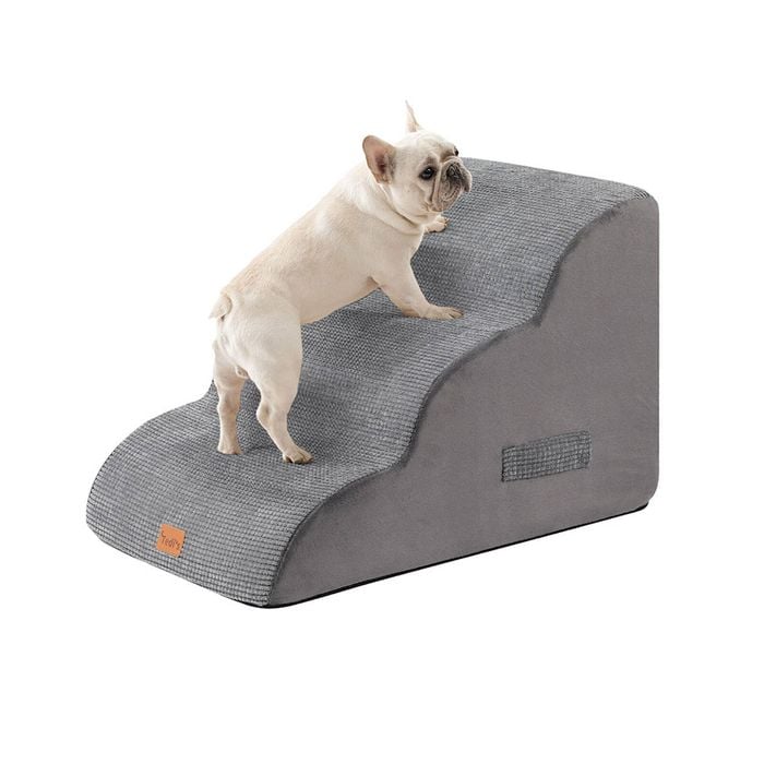Tedi's 3-Steps Memory Foam Dog Stairs for Bed Sofa Indoor