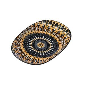 Lemon & Lime Moroccan Deco 24x15.5cm Ceramic Oval Platter - Assorted