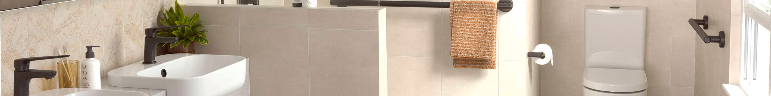 Homecare by Caroma header with Caroma products used