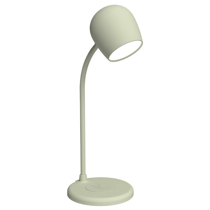 Kreafunk Ellie Lamp W/ Qi Charger And Bluetooth Speaker - Dusty Olive
