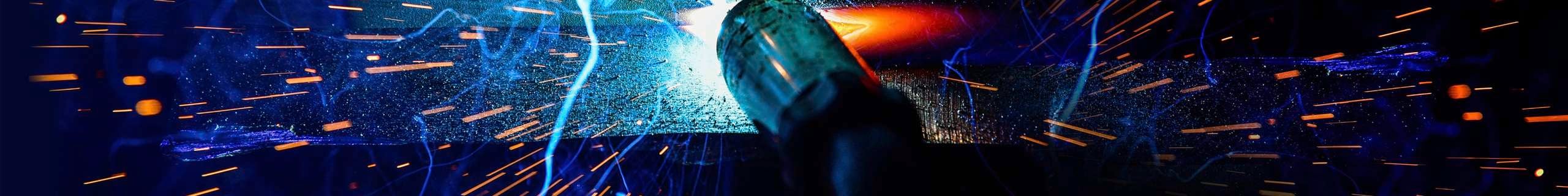 Coregas flame and sparks.